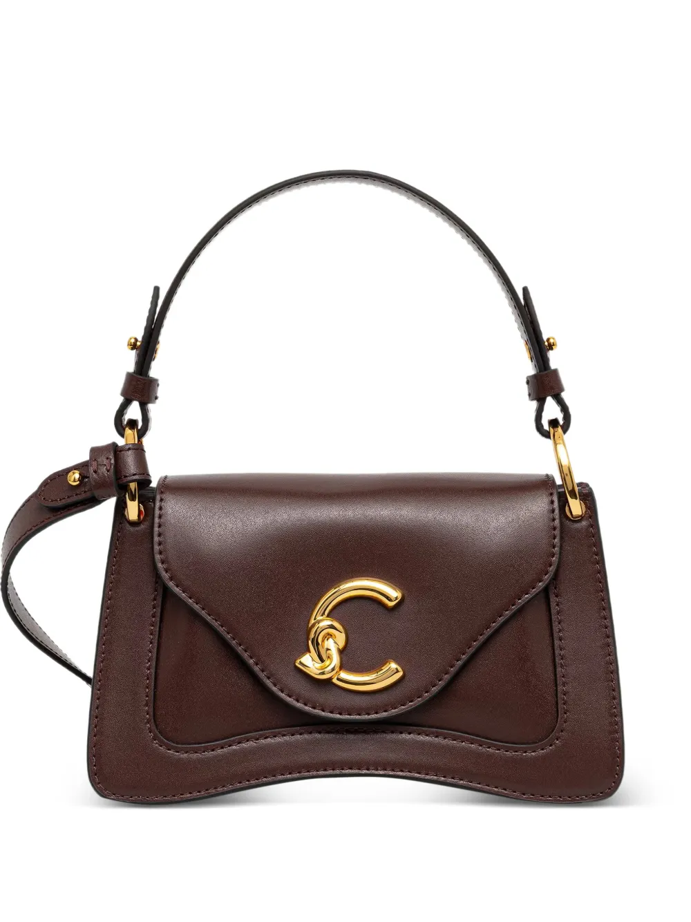 Coccinelle Schultertasche aus Leder - Braun