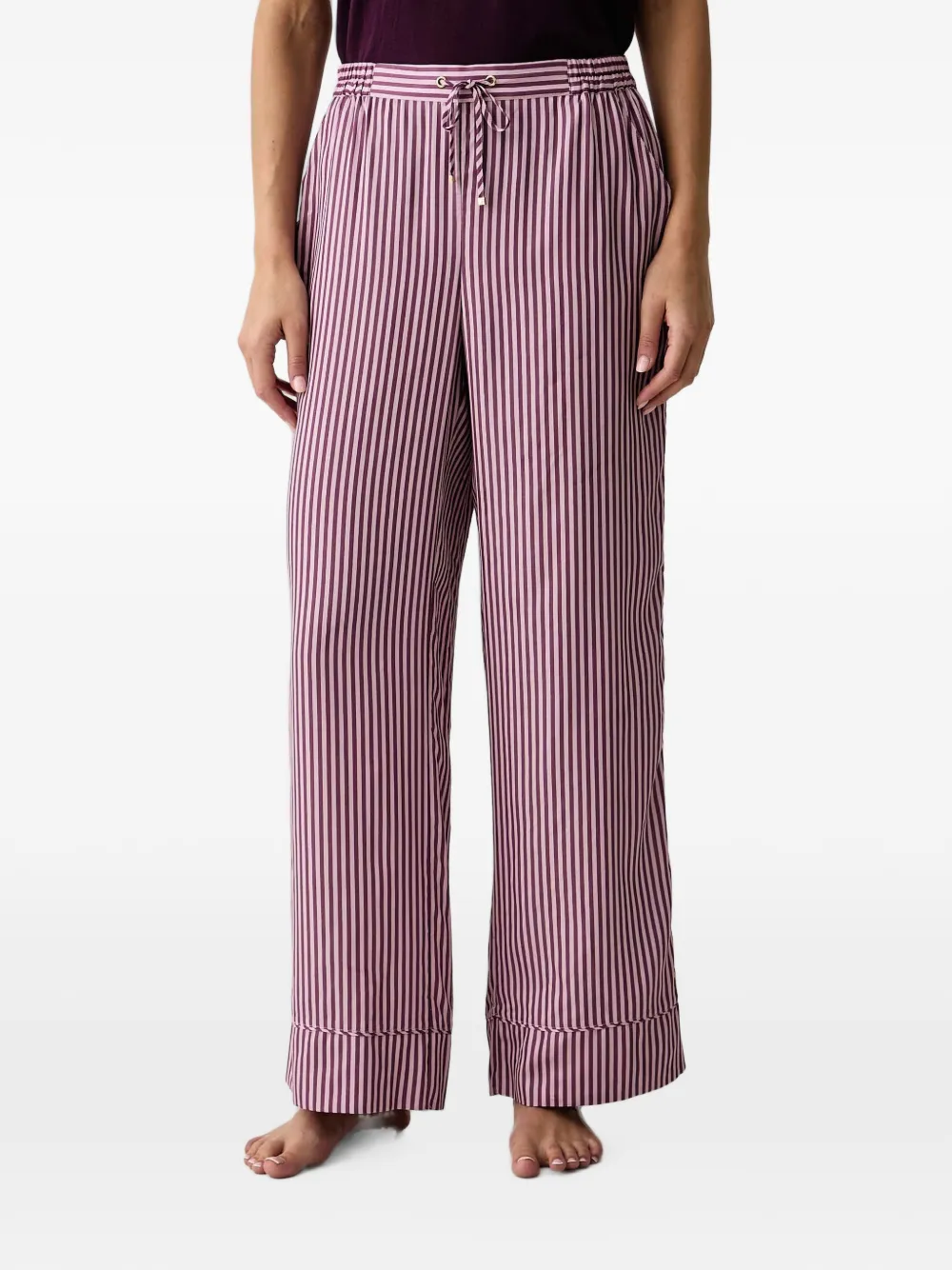 Chantelle Mael striped drawstring-waist pajama pants