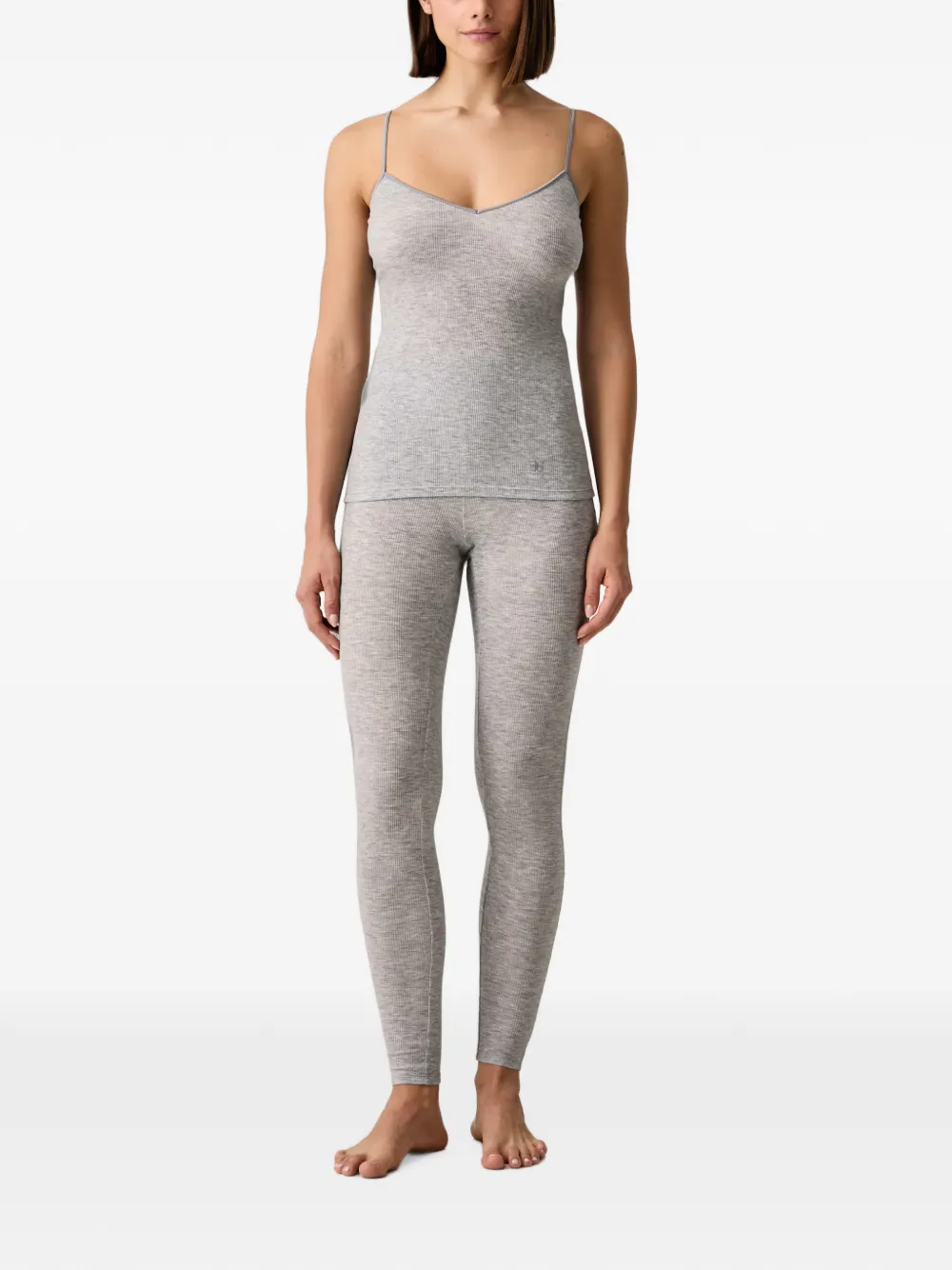 Chantelle Warm Radiance ribgebreide legging Grijs