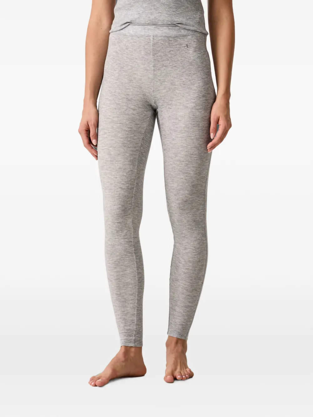 Chantelle Warm Radiance ribbed-knit leggings - Grigio