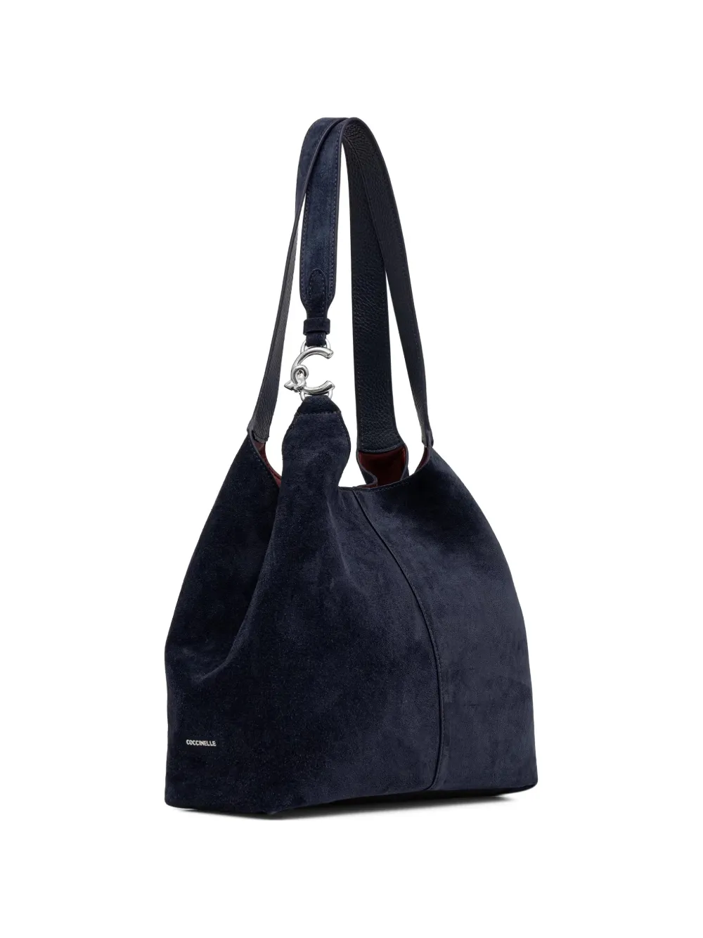 Coccinelle suede leather tote bag Blauw