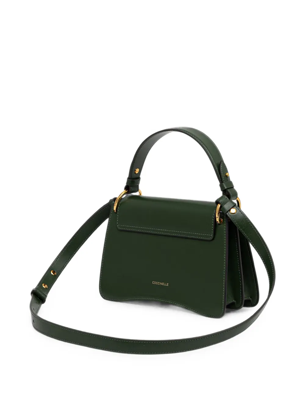 Coccinelle Kleine C-Me crossbodytas met logo-plakkaat Groen