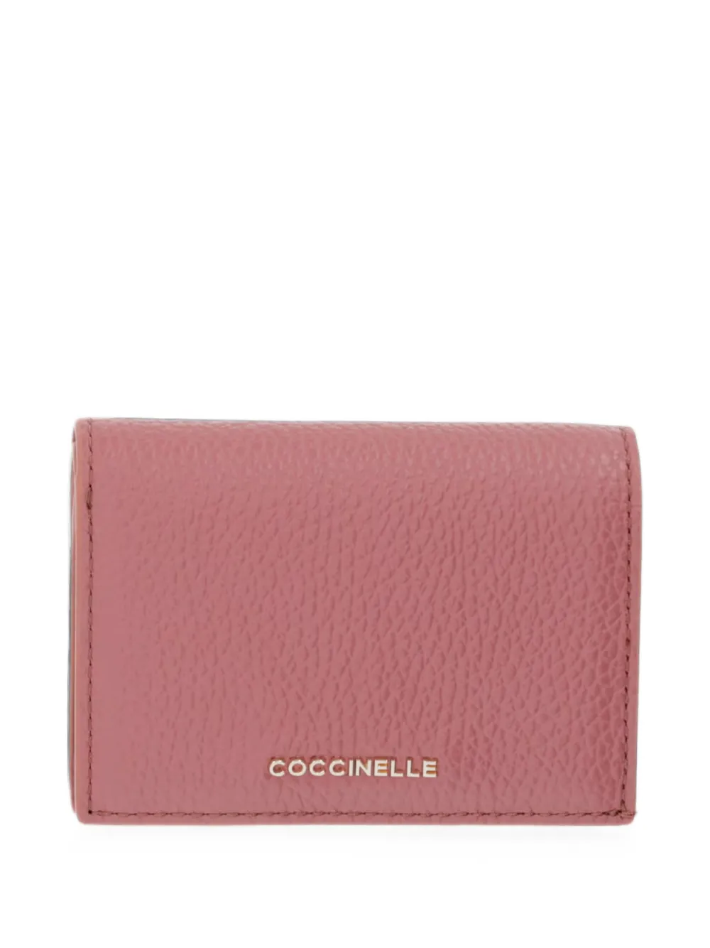 Coccinelle grainy-leather logo-plaque wallet