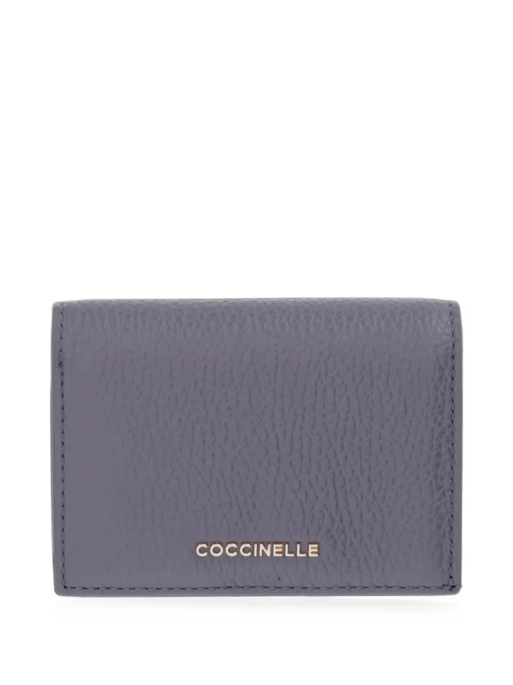Coccinelle small Metallic logo grained-leather wallet