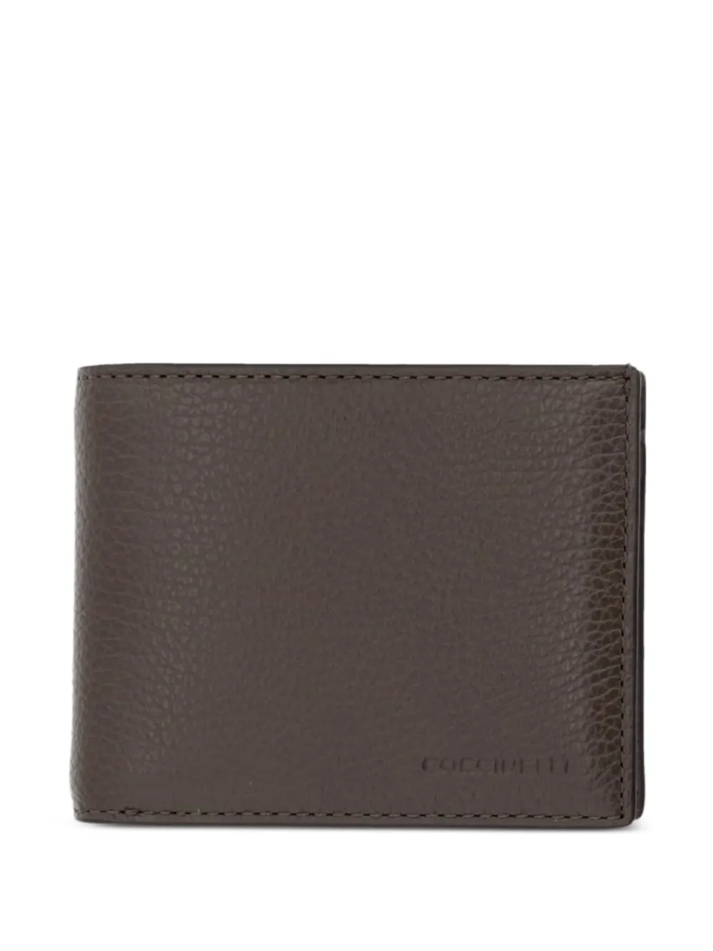Coccinelle logo-debossed grained leather wallet - Marrone