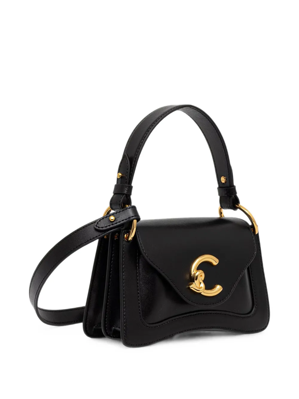Coccinelle Shopper met logoplakkaat Zwart