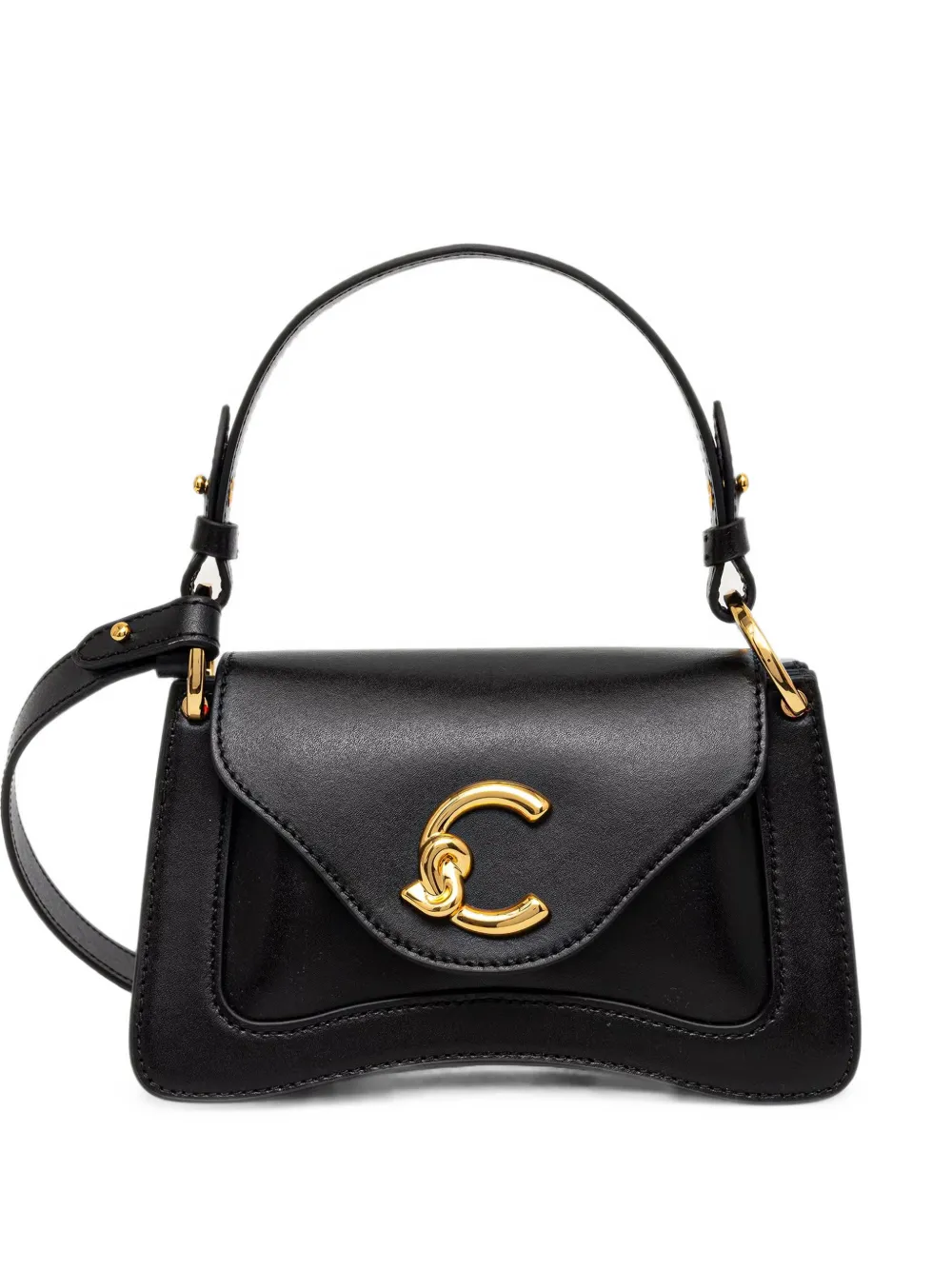 Coccinelle logo-plaque leather tote bag