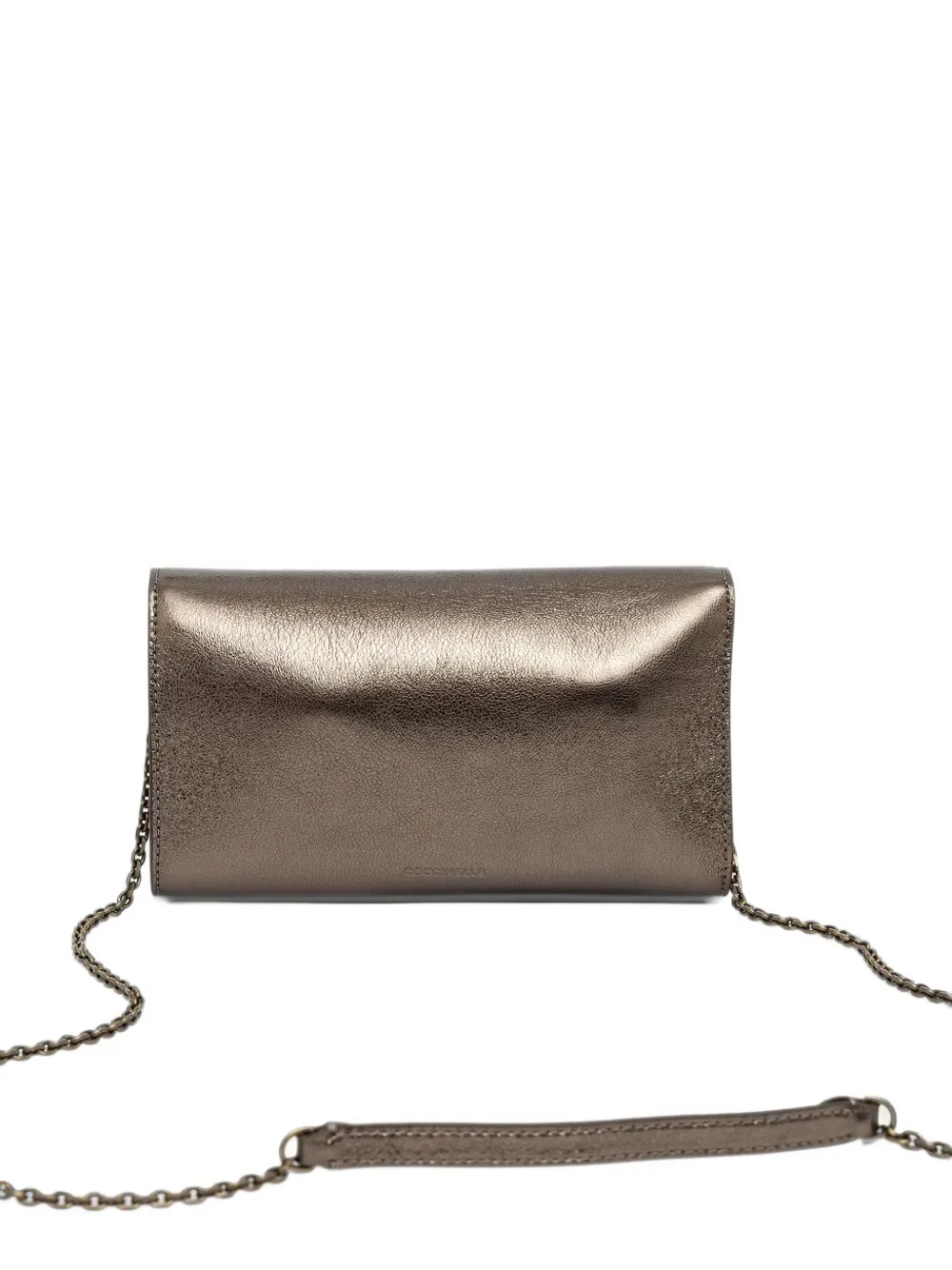 Coccinelle Kleine Nikla leren crossbodytas met metallic-effect Goud