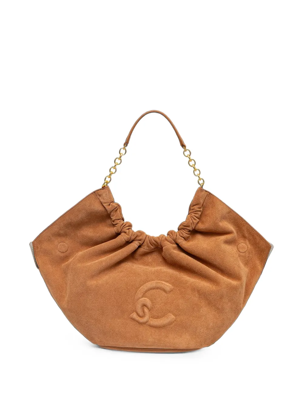 Coccinelle chain-link brushed-leather shoulder bag