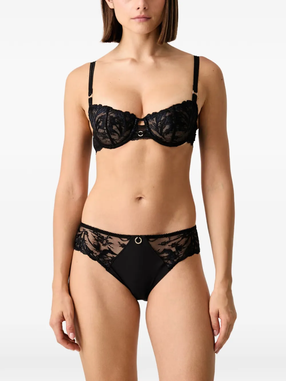 Chantelle Illusion bh met geborduurde kanten afwerking Zwart