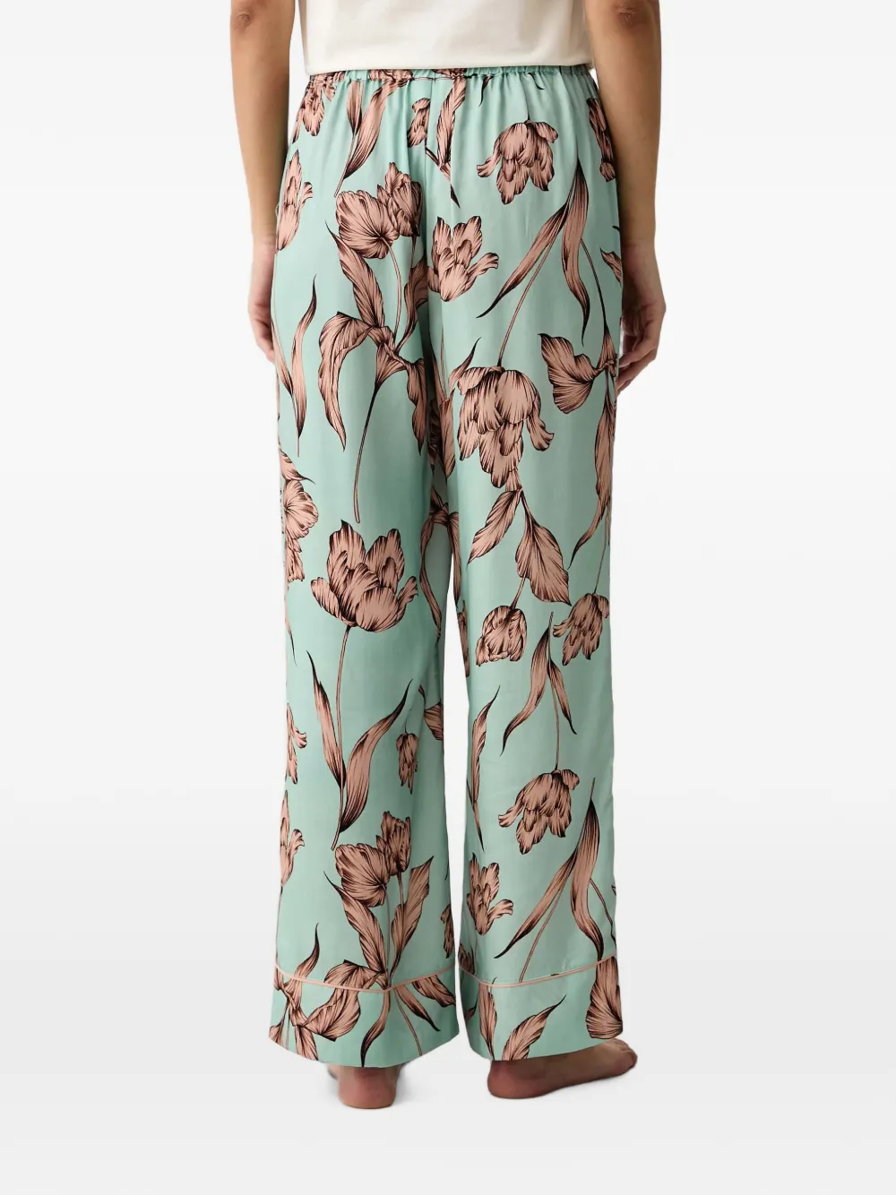 Chantelle Eliot pyjama met trekkoord en bloemen-print Groen
