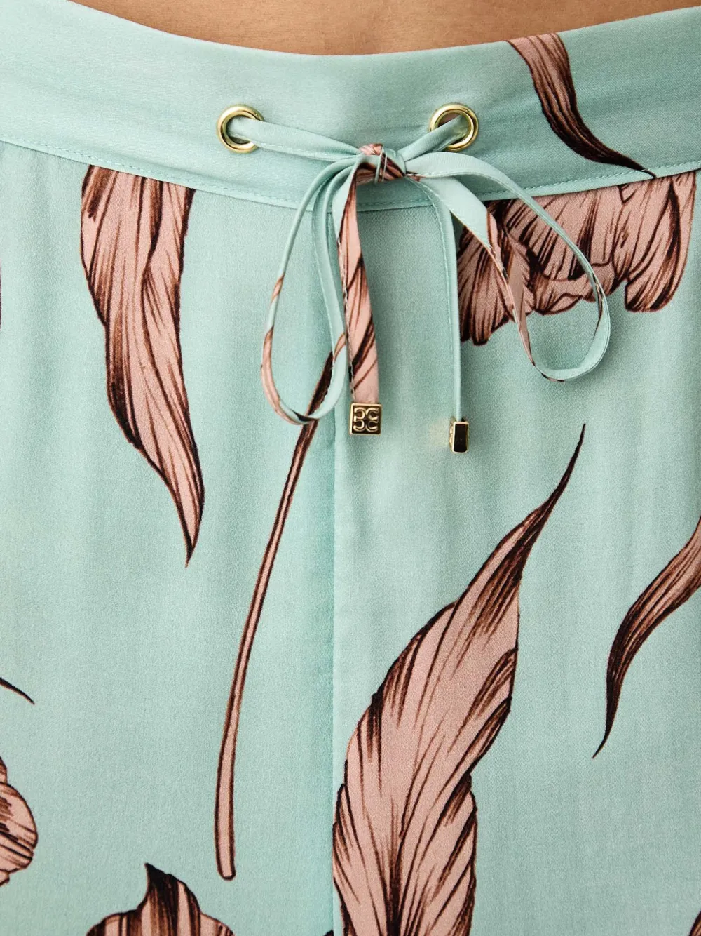 Chantelle Eliot pyjama met trekkoord en bloemen-print Groen
