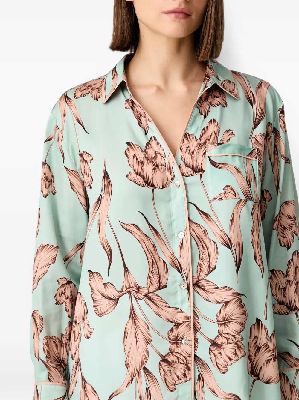 Chantelle Eliot pyjamajas met bloemen-print Groen