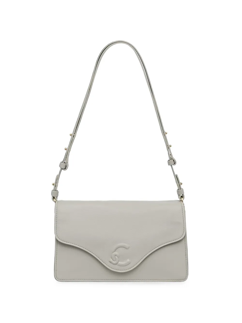 Coccinelle logo-embossed leather shoulder bag