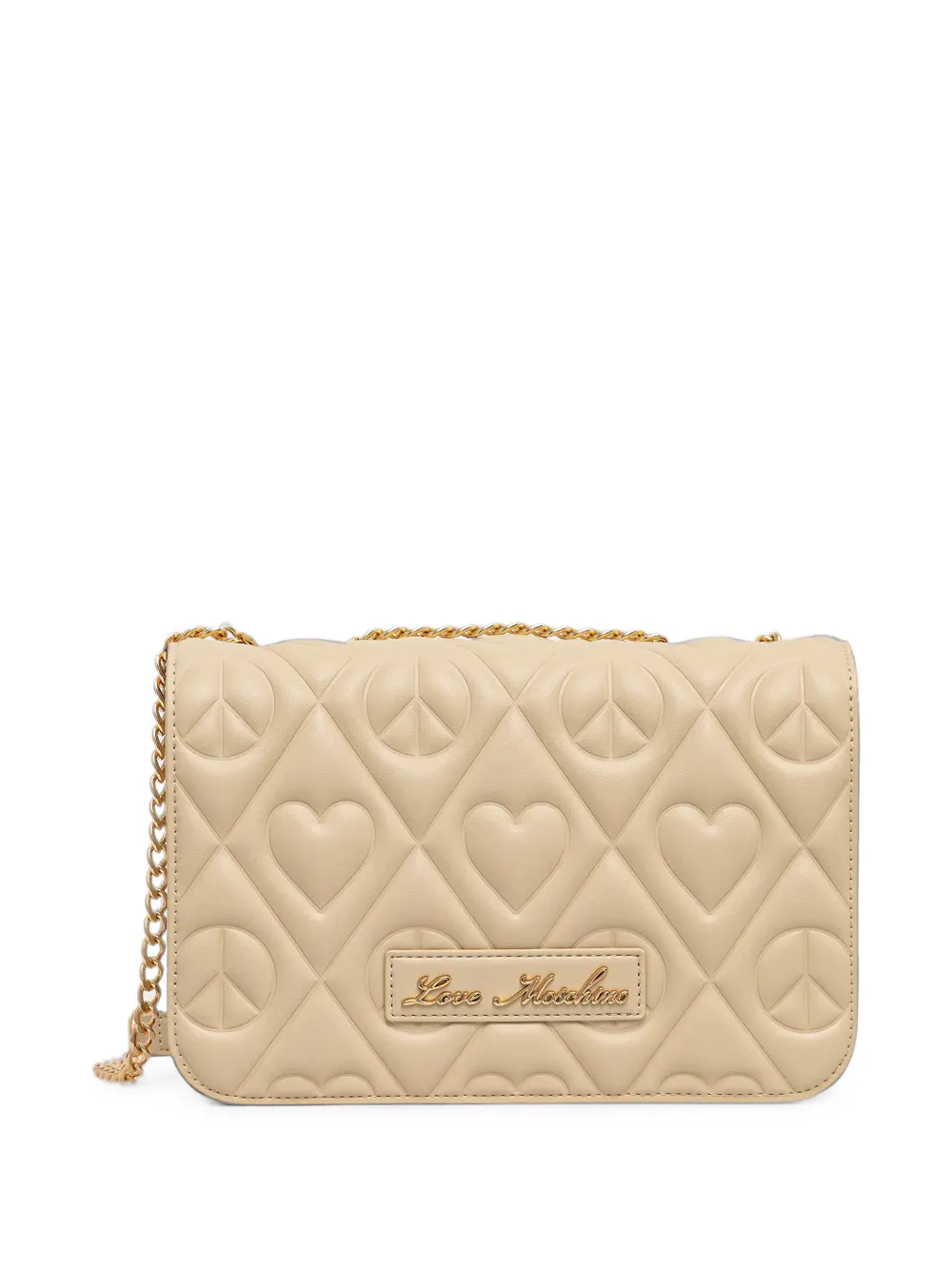 Love Moschino Gewatteerde schoudertas Beige