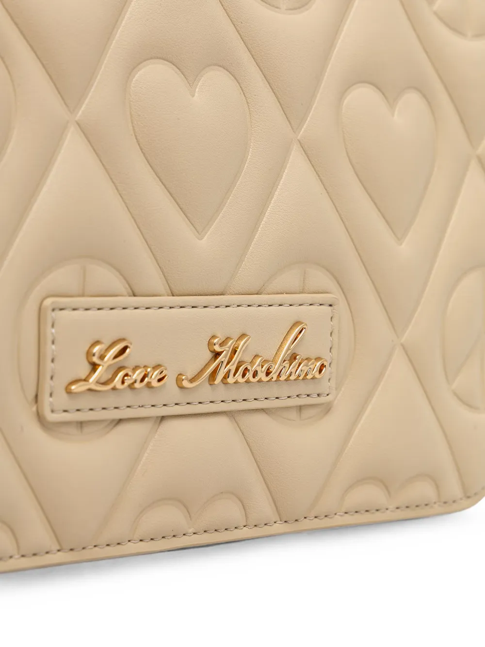 Love Moschino Gewatteerde schoudertas Beige
