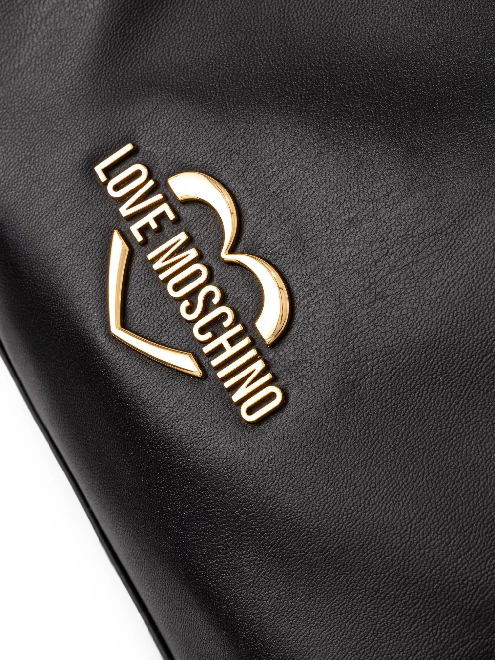 Love Moschino Shopper met ruches en verfraaid met kralen Zwart