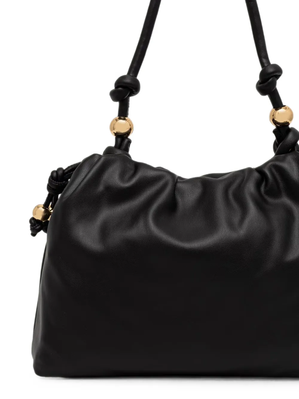 Love Moschino Shopper met ruches en verfraaid met kralen Zwart