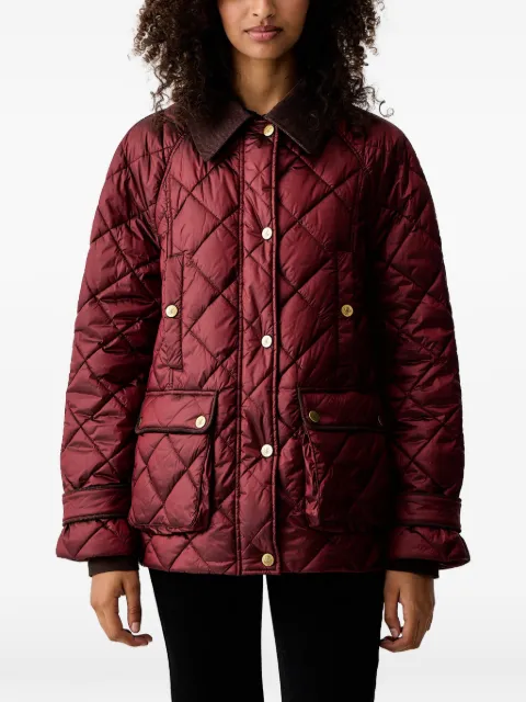 LUISA SPAGNOLI quilted corduroy-collar jacket