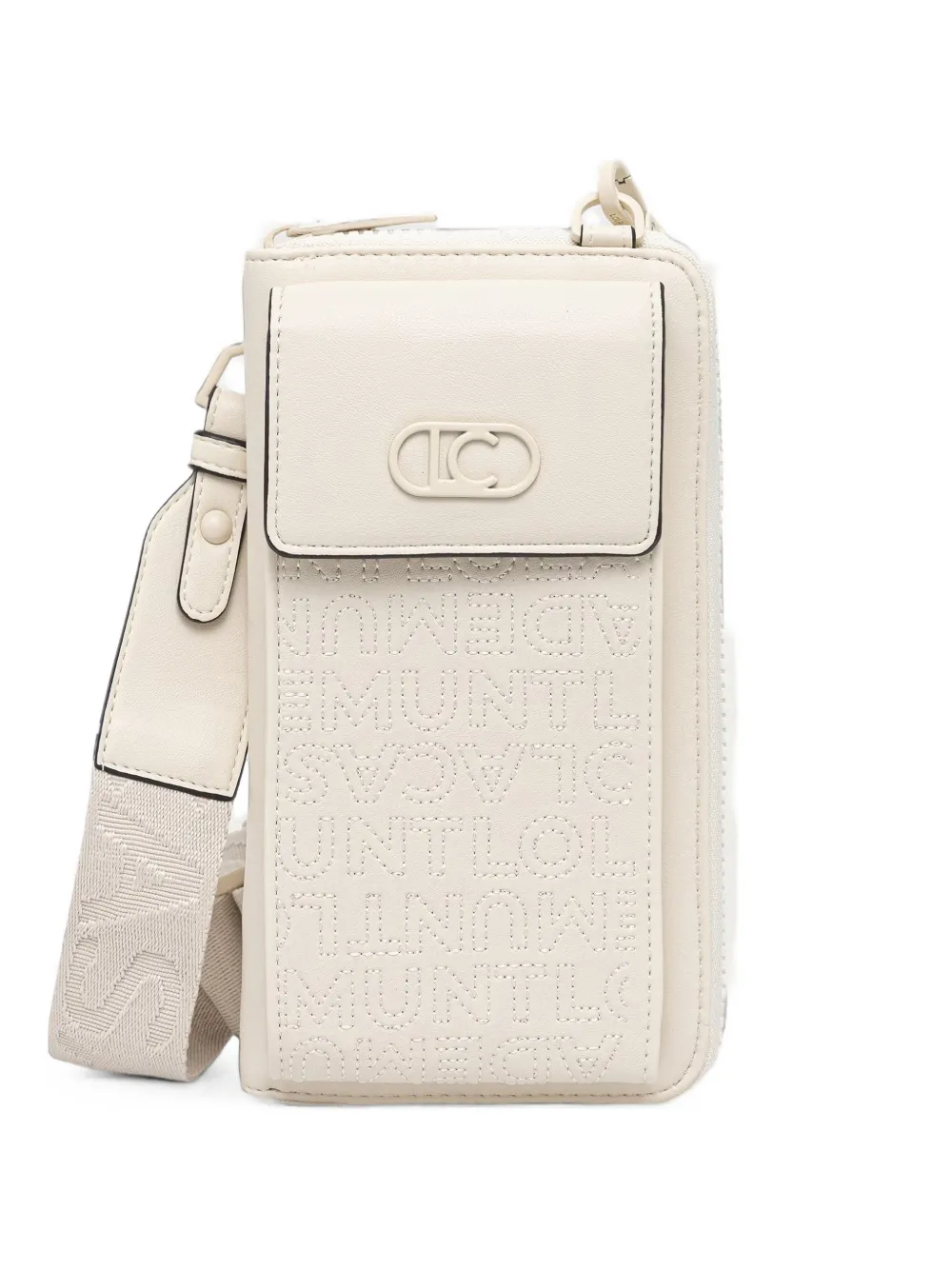 Lola Casademunt logo-embossed zip-around phone bag