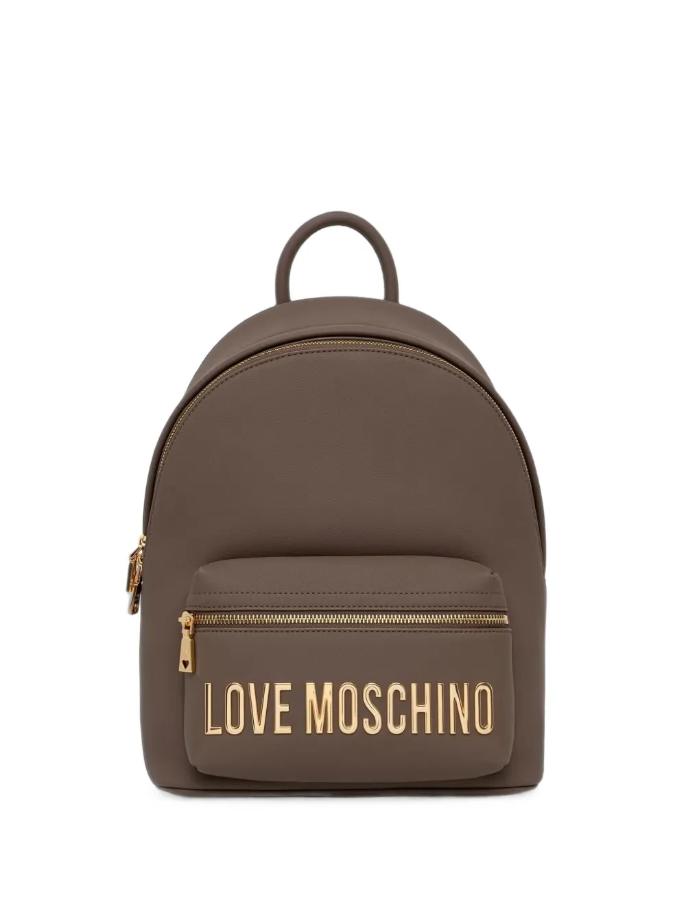 Love Moschino logo-lettering zip-up backpack