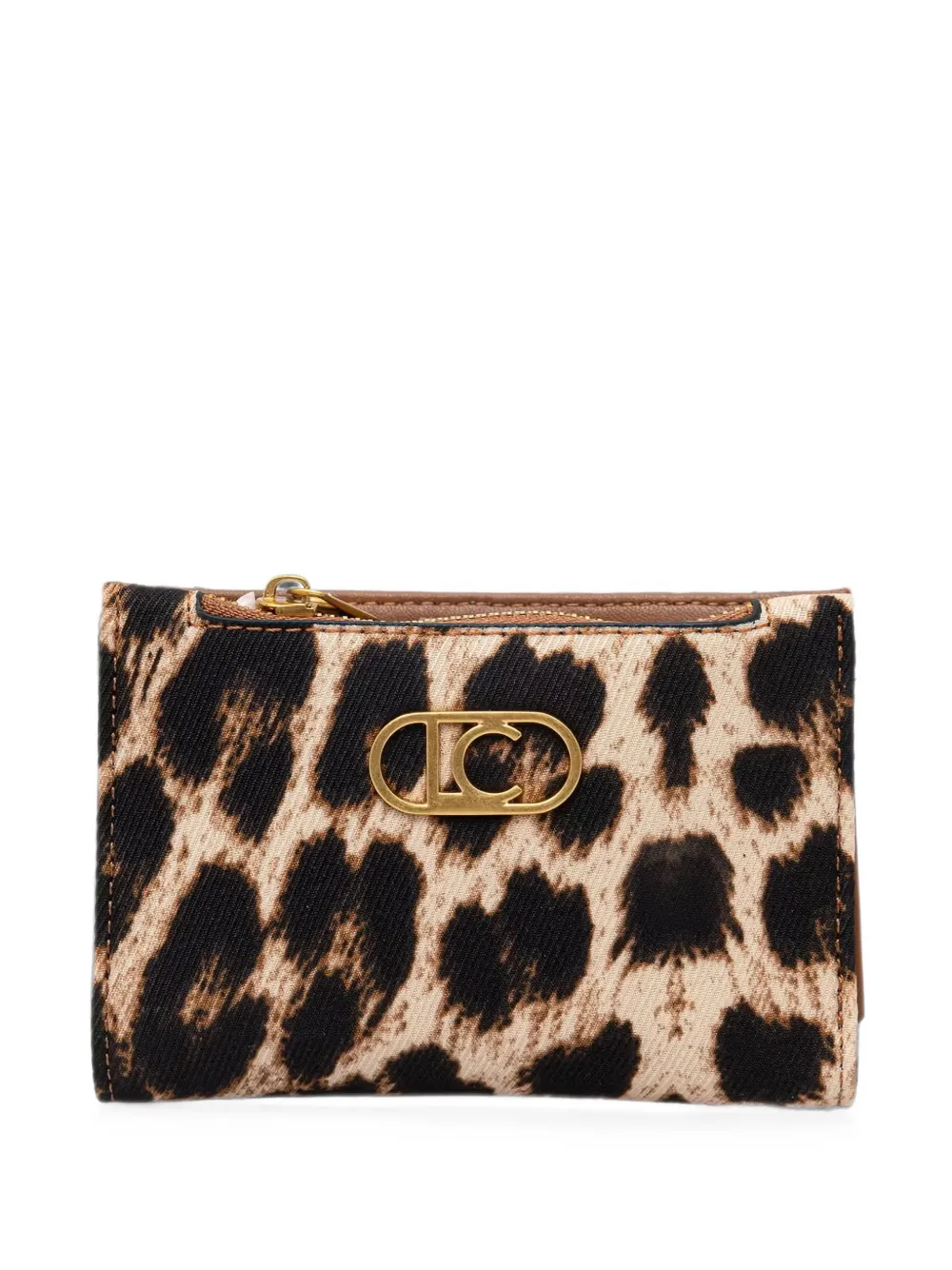 Lola Casademunt leopard-print logo-plaque wallet - Toni neutri