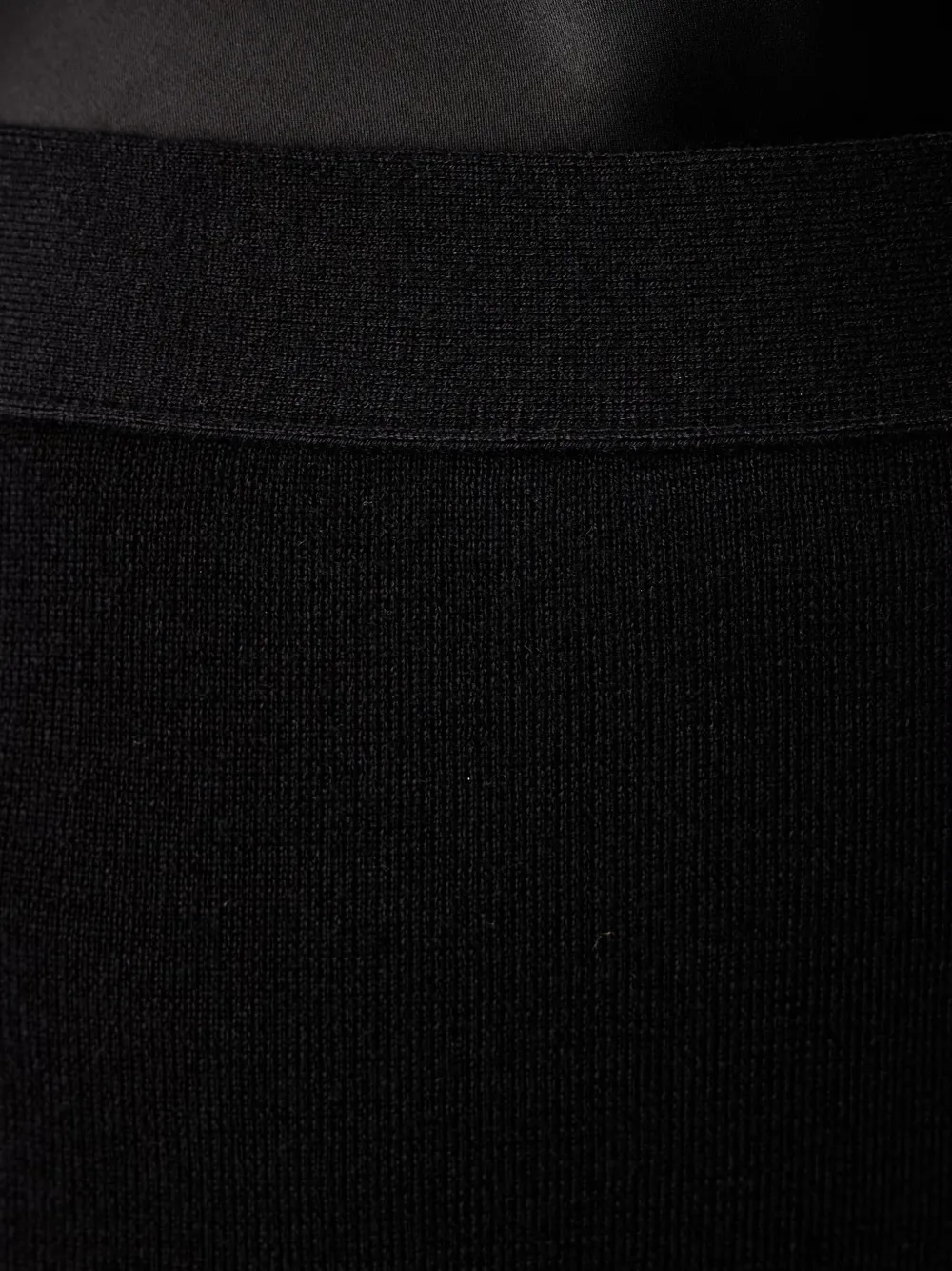 LUISA SPAGNOLI Modine fijngebreide broek met wijde pijpen Zwart