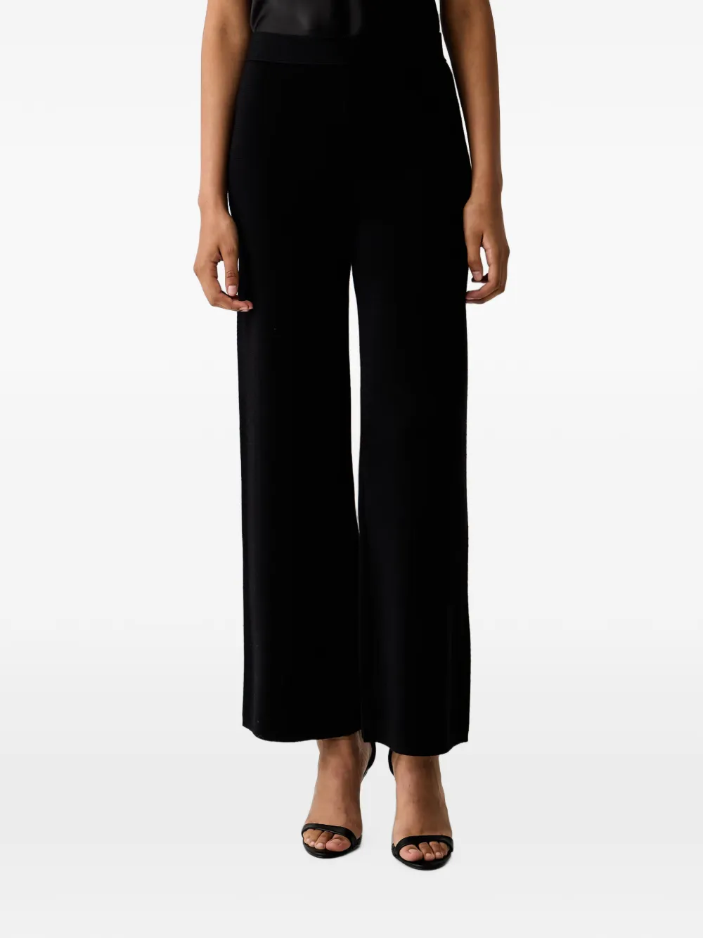 LUISA SPAGNOLI Modine fine-knit wide-leg trousers