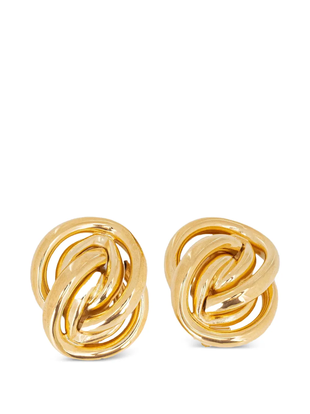 LUISA SPAGNOLI Nagorno knot-detail clip-on earrings