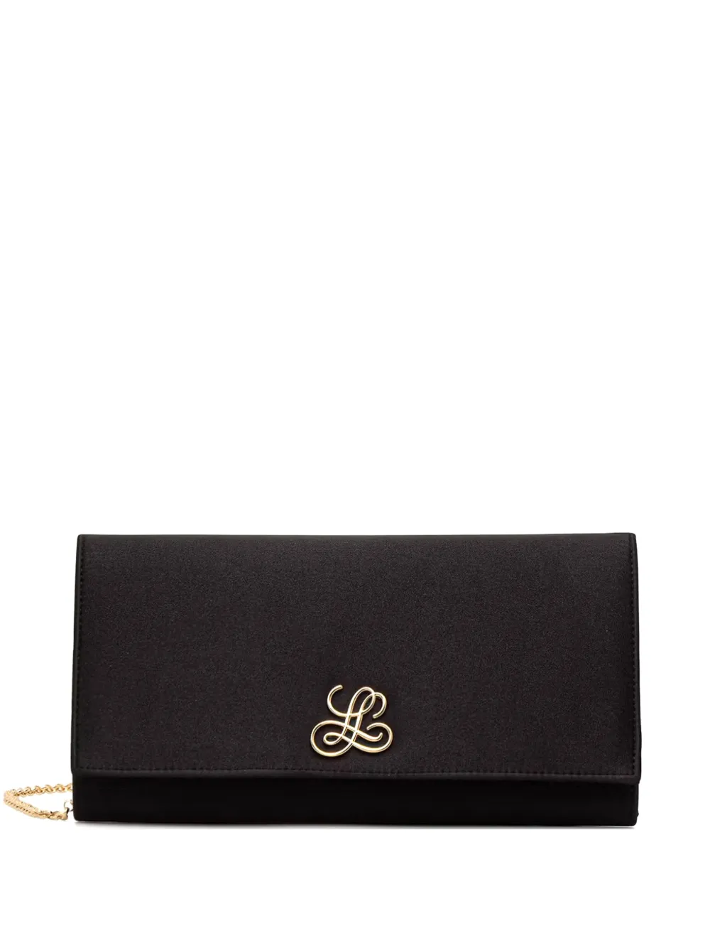 LUISA SPAGNOLI Iroise logo-plaque chain-strap clutch bag - Nero