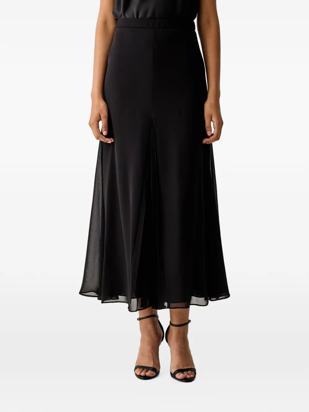 LUISA SPAGNOLI Frizione pleated-insert midi skirt