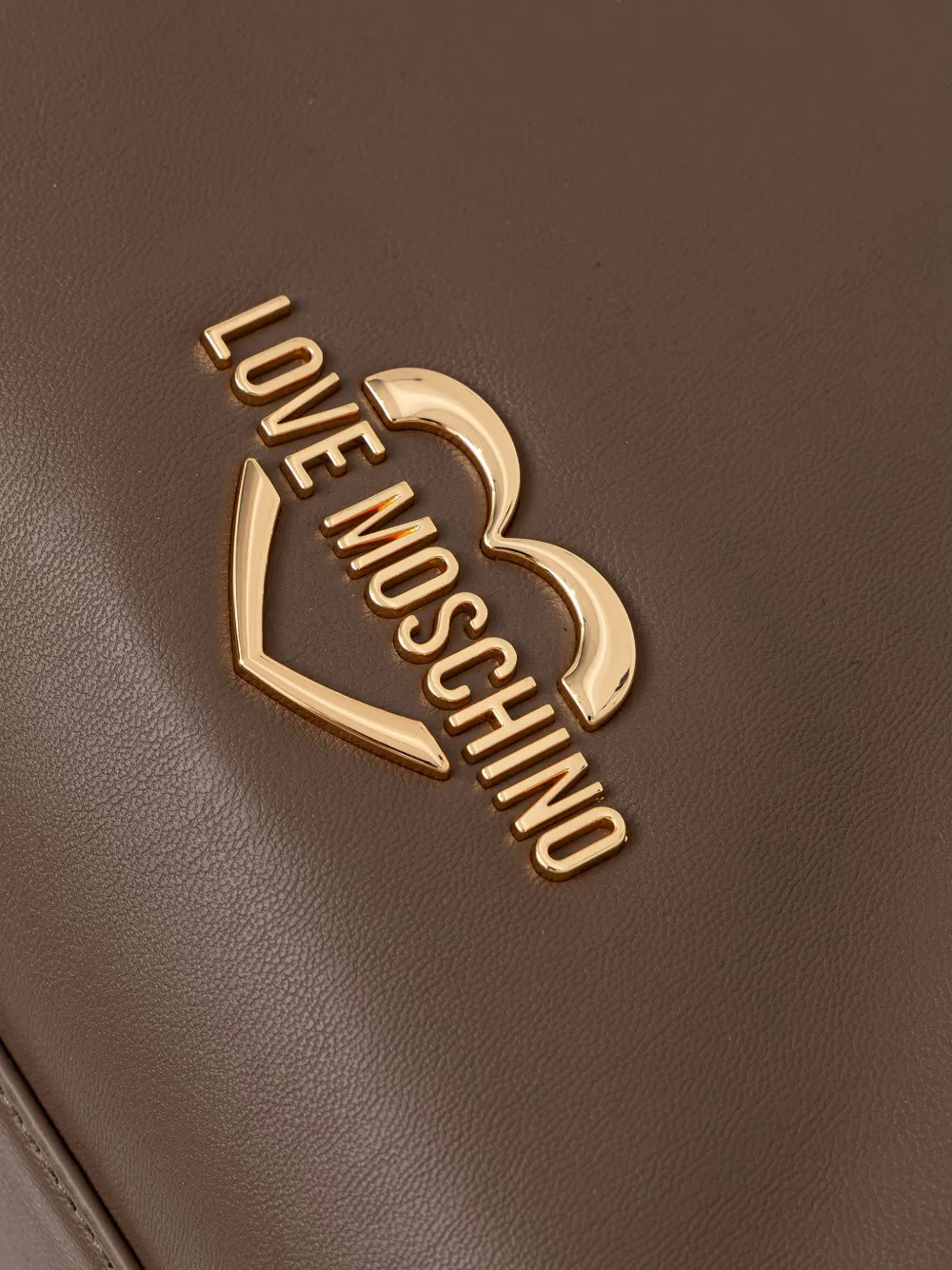 Love Moschino Schoudertas met geknoopt handvat en verfraaid met kralen Bruin
