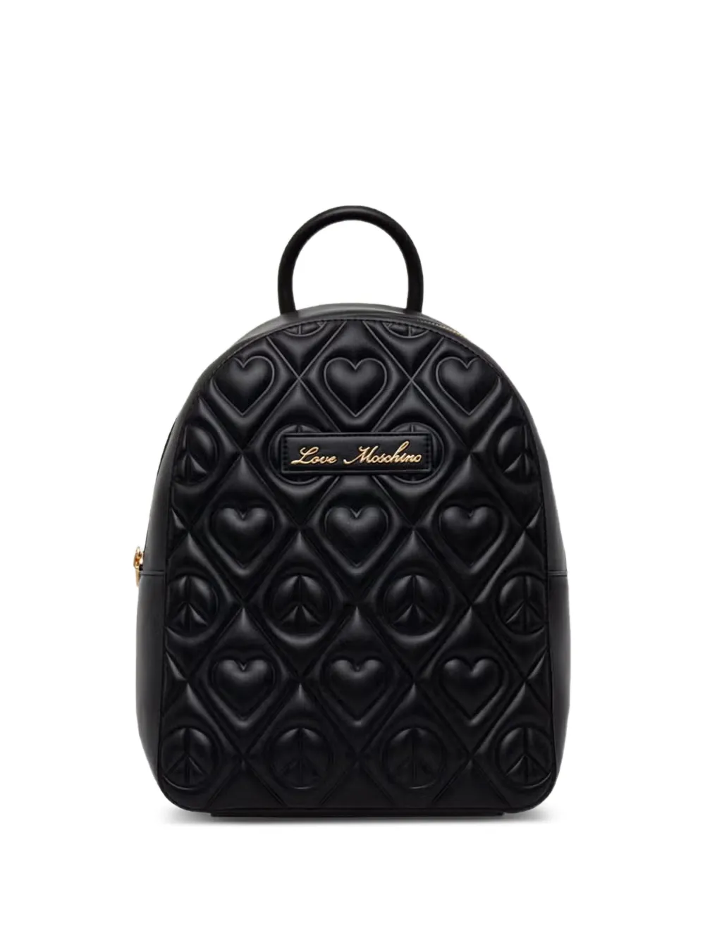 Love Moschino quilted heart-motif backpack - Nero