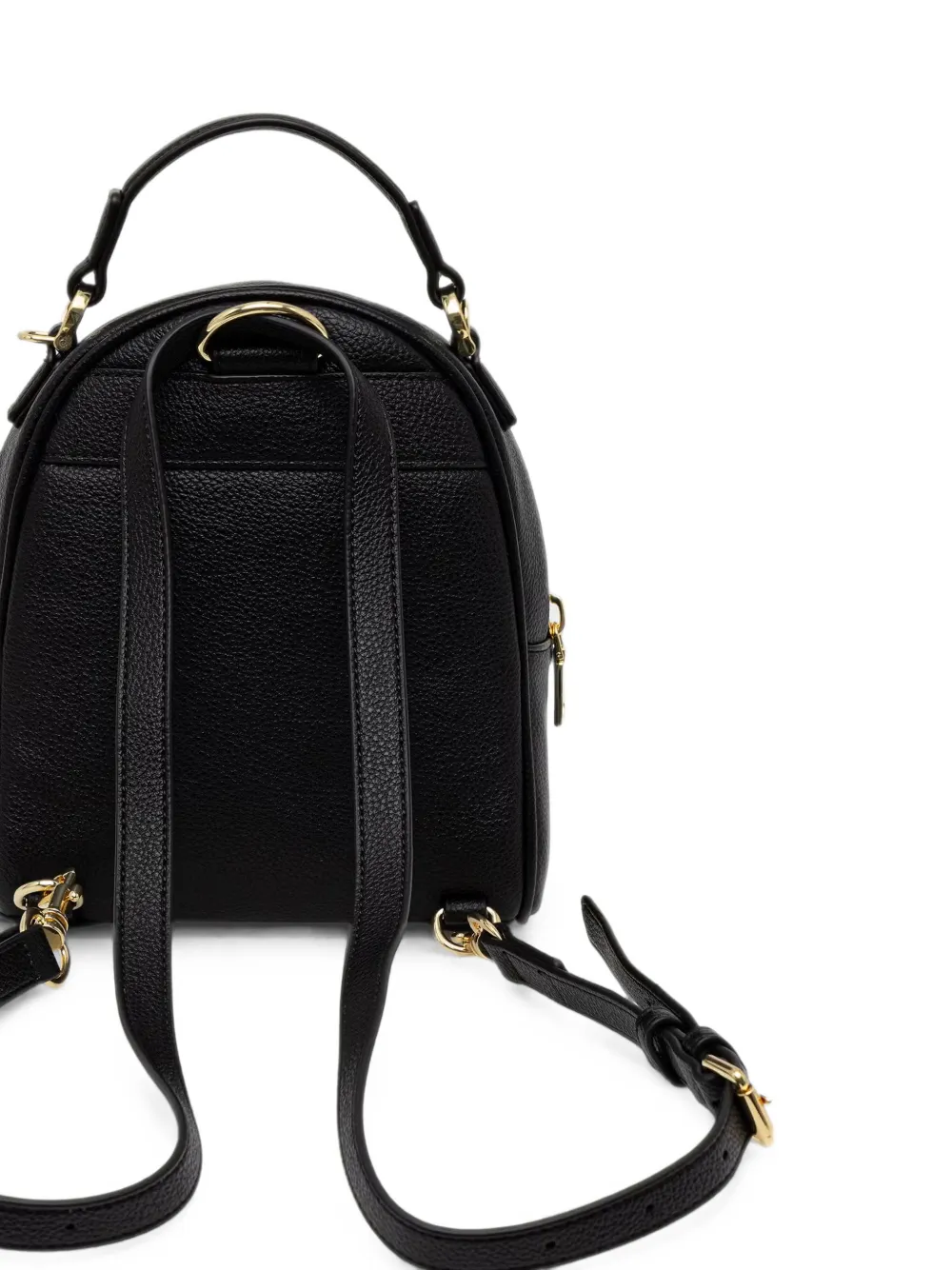Love Moschino Rugzak met generfde textuur en logolabel Zwart