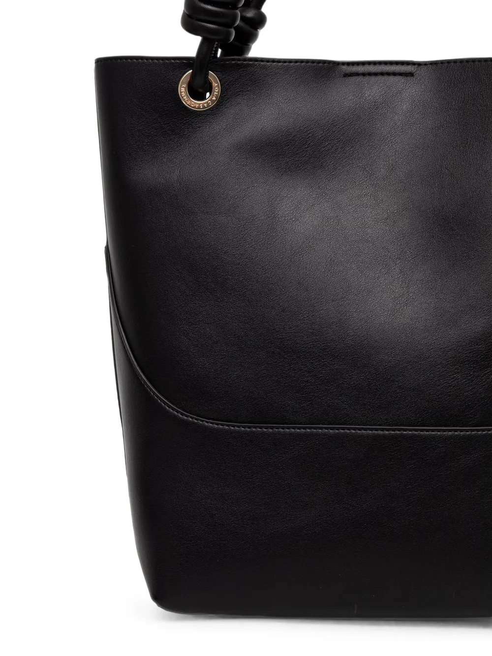 Lola Casademunt Geknoopte shopper met logoplakkaat Zwart