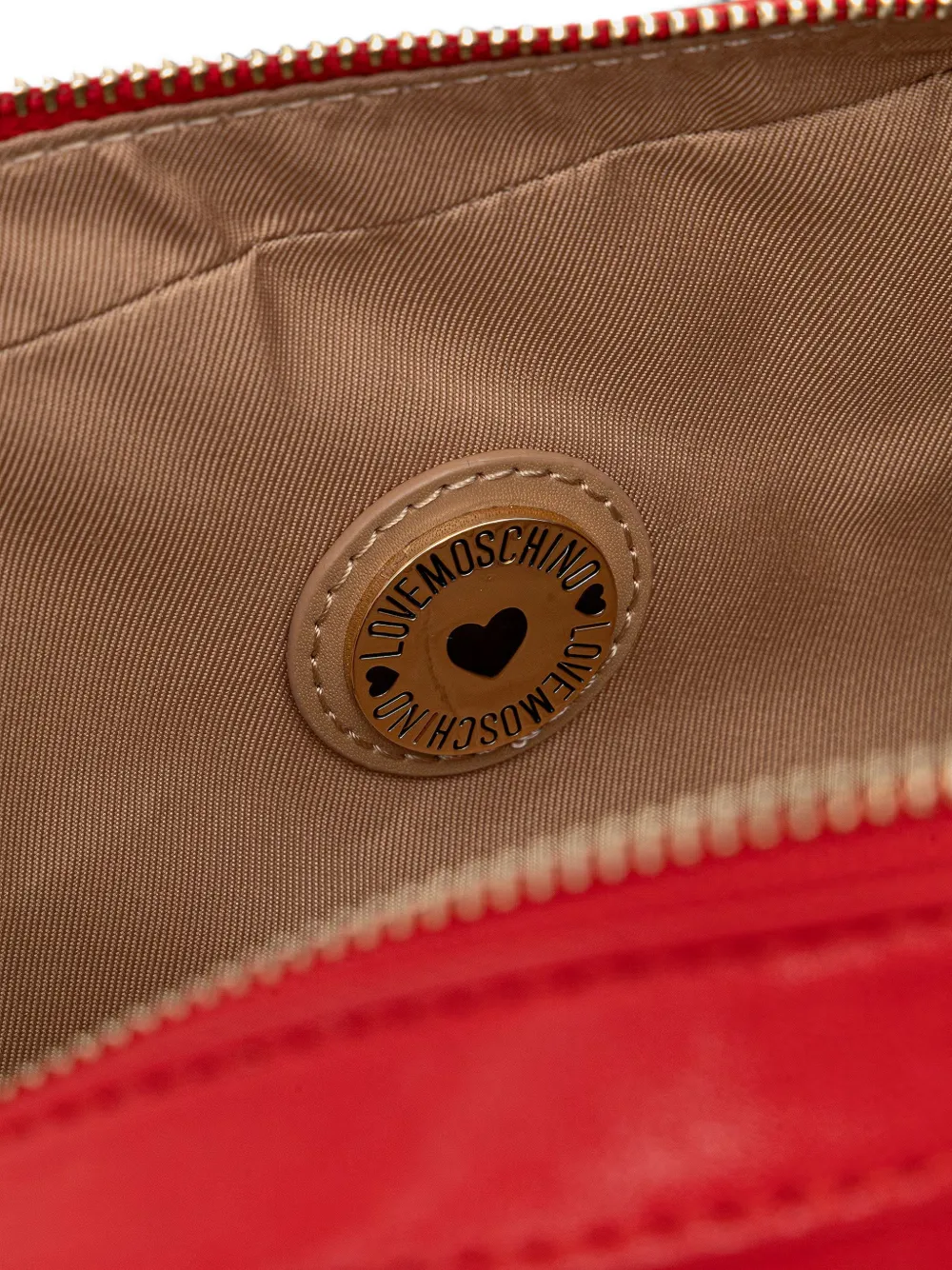 Love Moschino Heuptas met logoplakkaat Rood