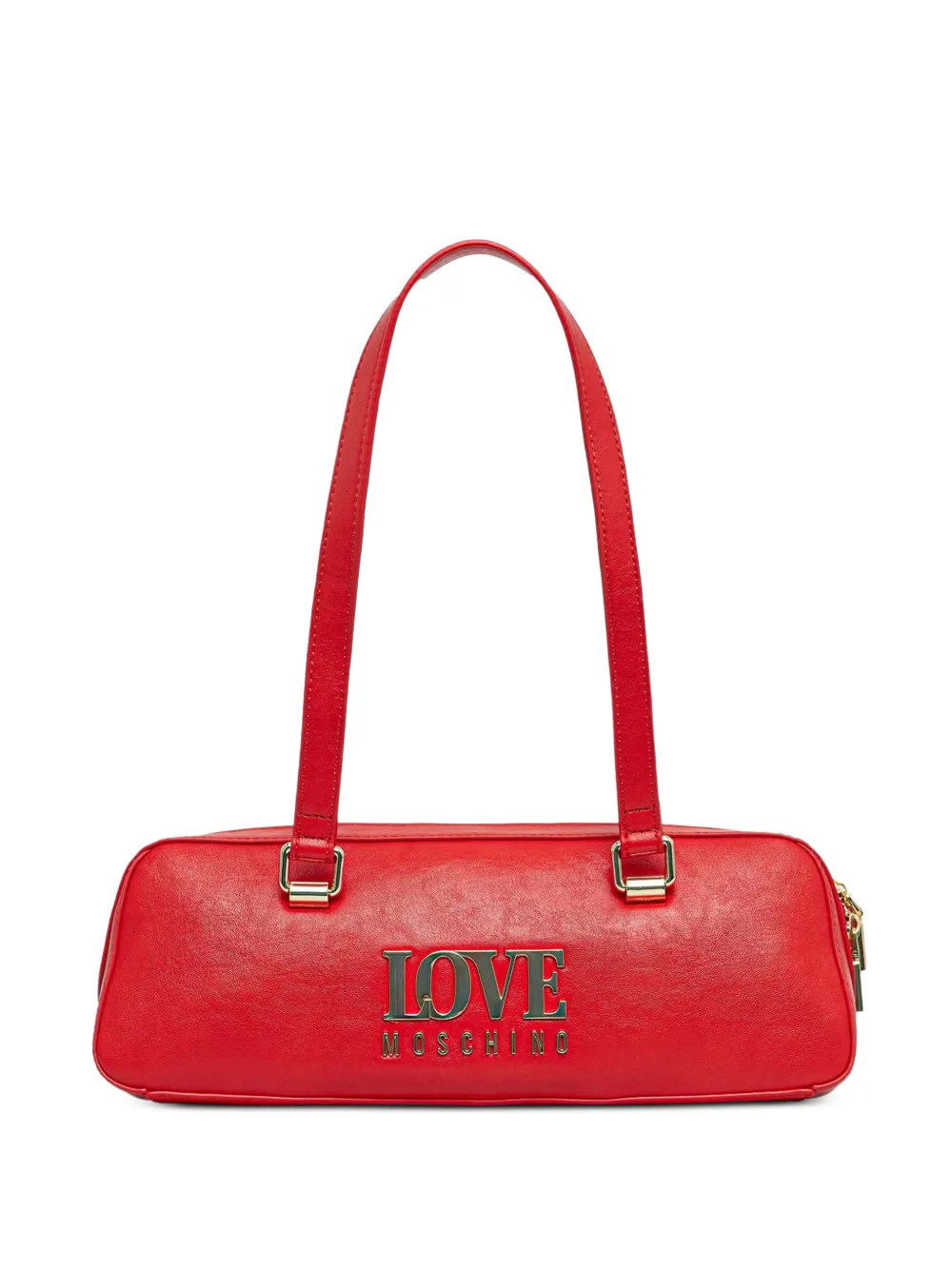 Love Moschino logo-plaque tote bag - Rosso