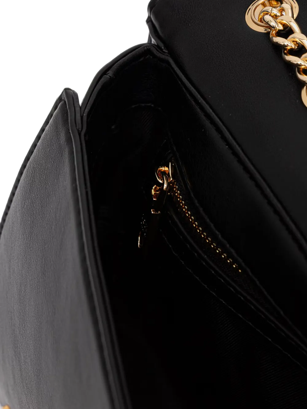 Love Moschino Gewatteerde schoudertas met hartpatroon Zwart