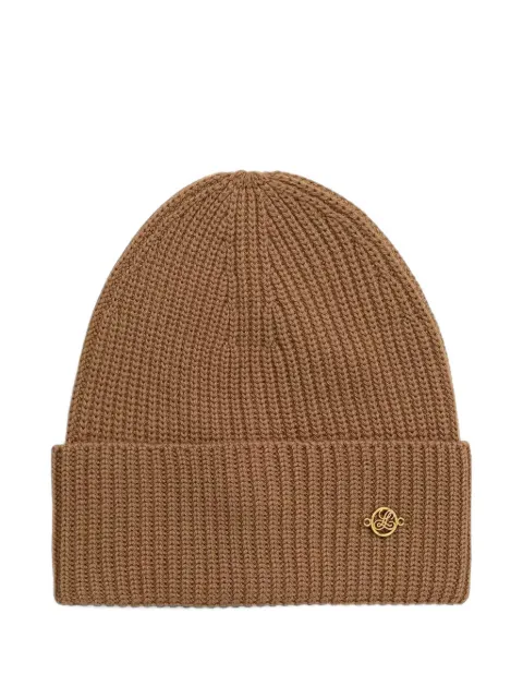 LUISA SPAGNOLI ribbed-knit beanie hat