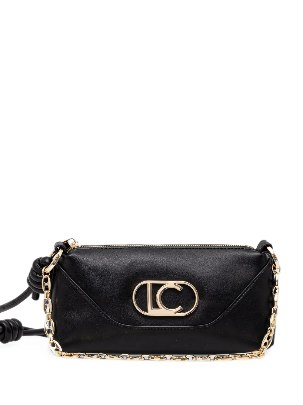 Lola Casademunt logo-plaque knotted-strap crossbody bag - Nero