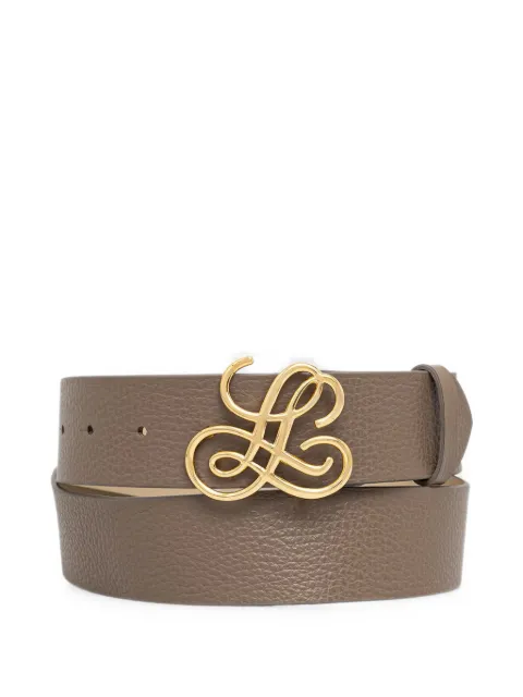 LUISA SPAGNOLI Dindi logo-plaque pebbled leather belt