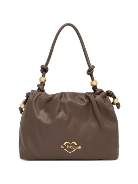 Love Moschino cabas froncé orné de perles