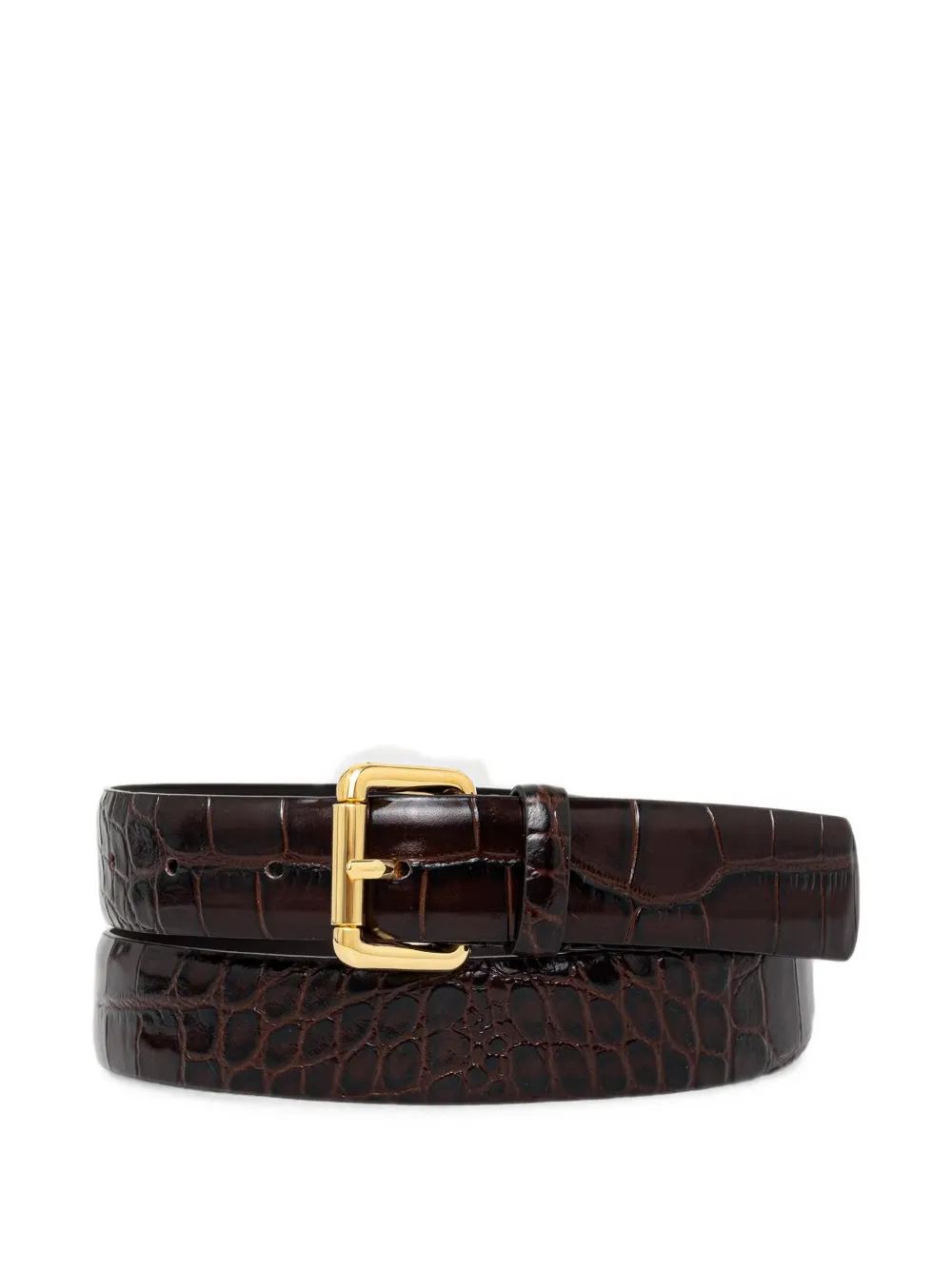 LUISA SPAGNOLI Dogale croc-effect leather belt