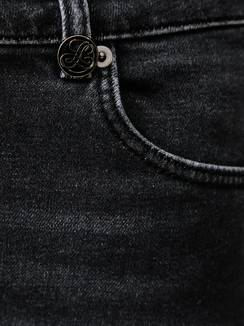 LUISA SPAGNOLI Olla jeans met wijde pijpen Grijs