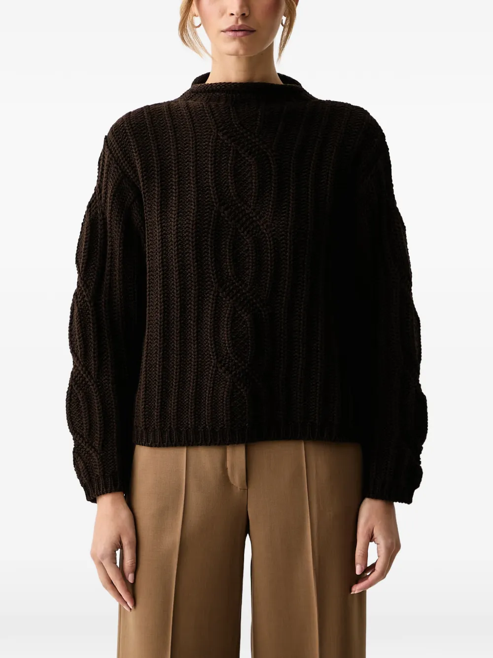 LUISA SPAGNOLI cable-knit sweater