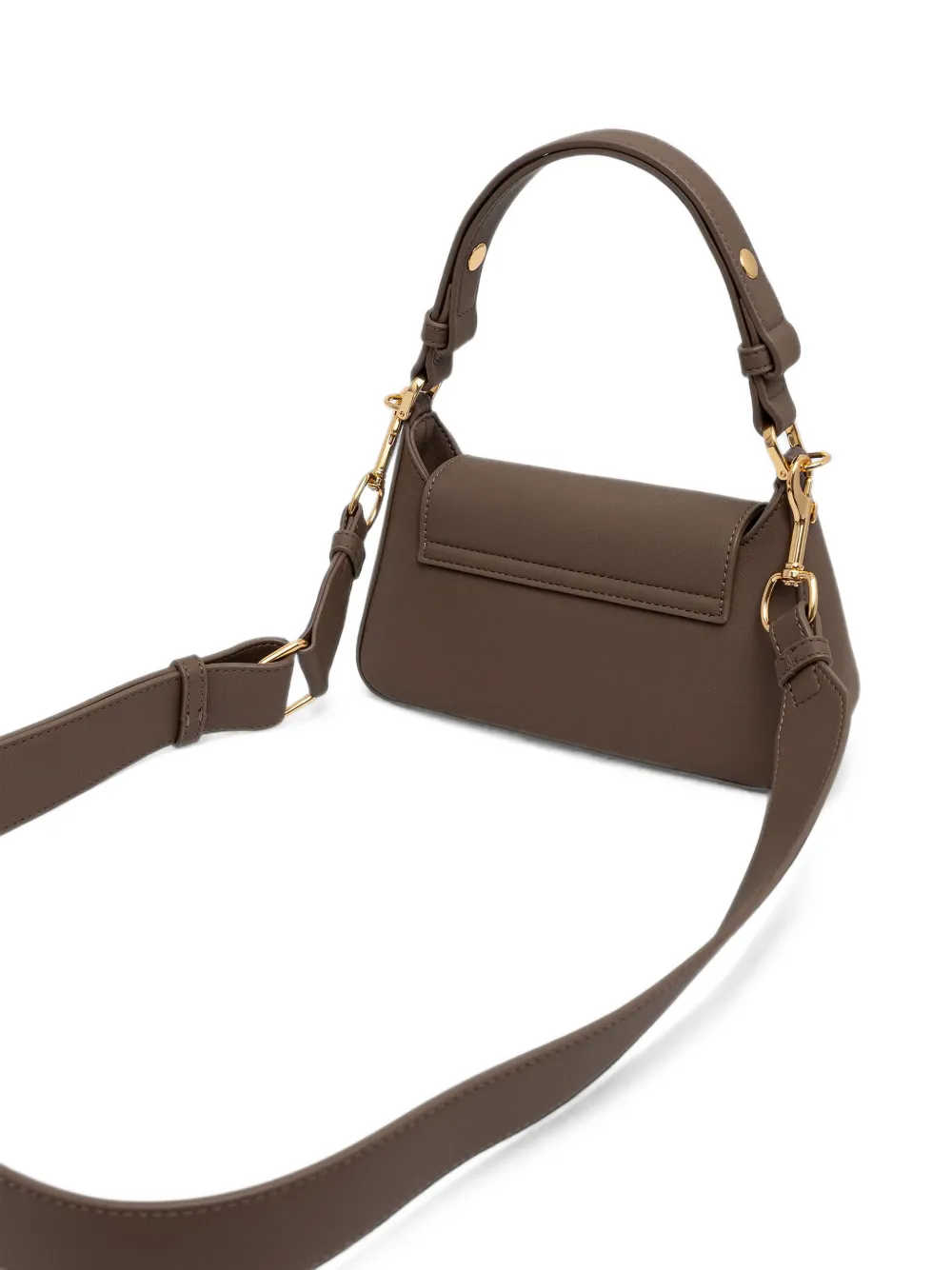 Love Moschino Schoudertas met logoplakkaat Bruin