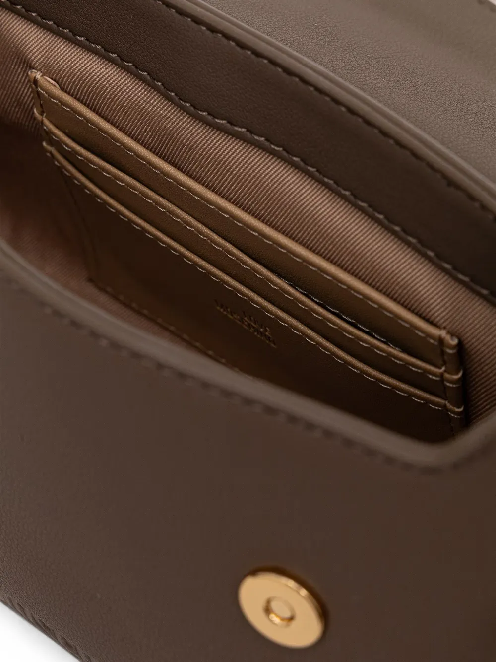 Love Moschino Schoudertas met logoplakkaat Bruin