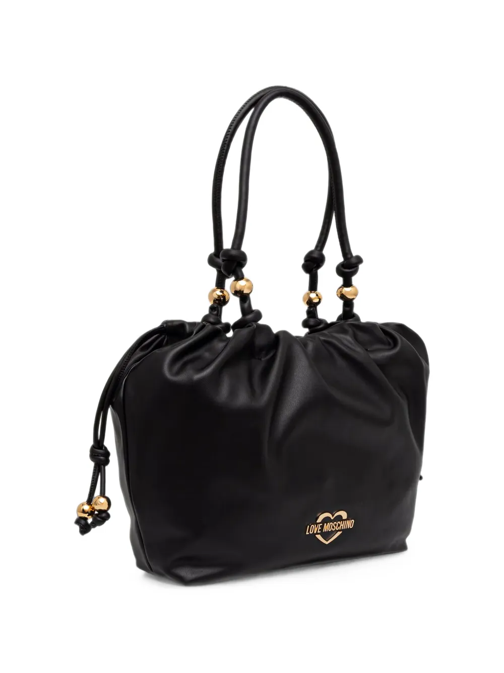 Love Moschino Shopper met trekkoord en verfraaid met kralen Zwart