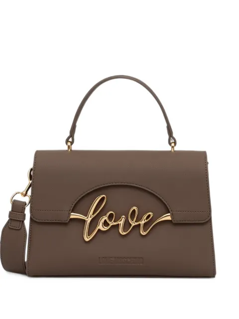 Love Moschino Shopper mit Logo-Schild