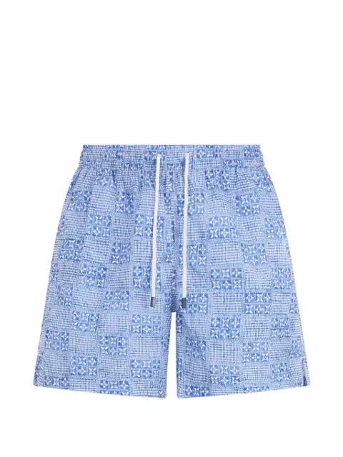 Fedeli printed drawstring swim shorts